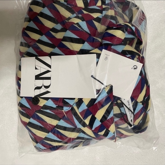 Zara PRINT DRESS Blue 0/4786/258/400/02​ - Picture 10 of 12